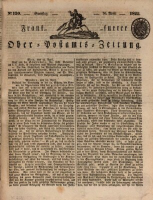 Frankfurter Ober-Post-Amts-Zeitung Samstag 30. April 1825