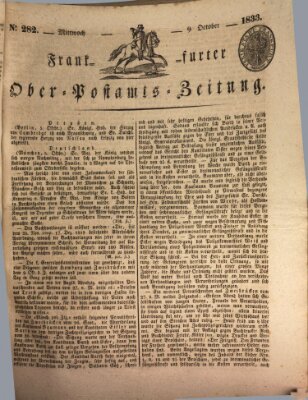 Frankfurter Ober-Post-Amts-Zeitung Mittwoch 9. Oktober 1833