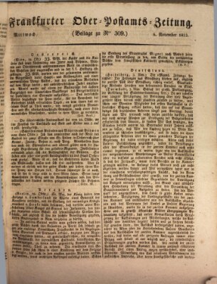 Frankfurter Ober-Post-Amts-Zeitung Mittwoch 6. November 1833