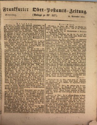 Frankfurter Ober-Post-Amts-Zeitung Sonntag 24. November 1833