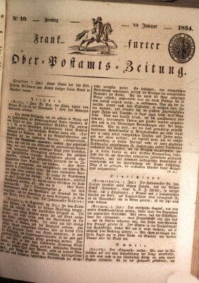 Frankfurter Ober-Post-Amts-Zeitung Freitag 10. Januar 1834