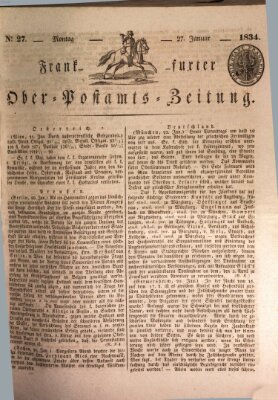 Frankfurter Ober-Post-Amts-Zeitung Montag 27. Januar 1834