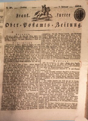 Frankfurter Ober-Post-Amts-Zeitung Freitag 7. Februar 1834