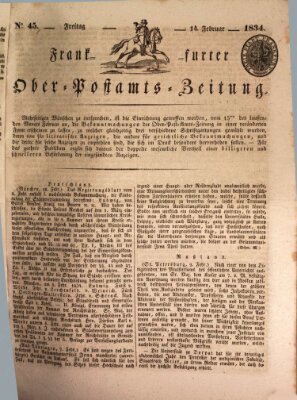 Frankfurter Ober-Post-Amts-Zeitung Freitag 14. Februar 1834