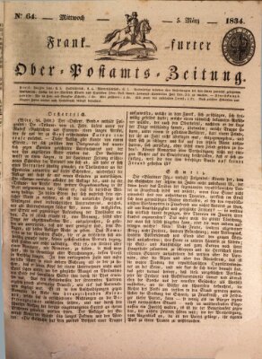 Frankfurter Ober-Post-Amts-Zeitung Mittwoch 5. März 1834