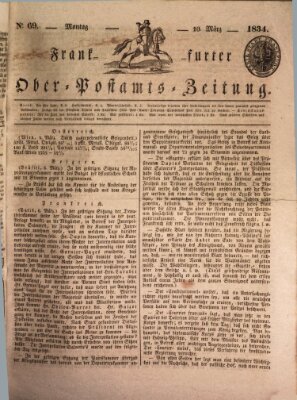 Frankfurter Ober-Post-Amts-Zeitung Montag 10. März 1834