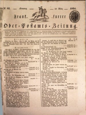 Frankfurter Ober-Post-Amts-Zeitung Sonntag 23. März 1834