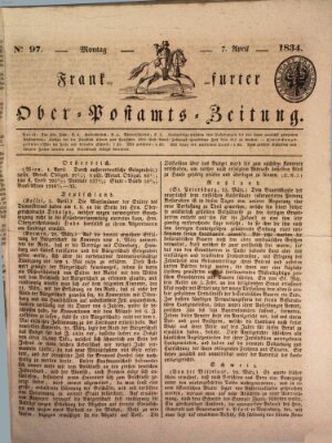 Frankfurter Ober-Post-Amts-Zeitung Montag 7. April 1834