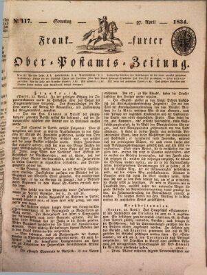 Frankfurter Ober-Post-Amts-Zeitung Sonntag 27. April 1834