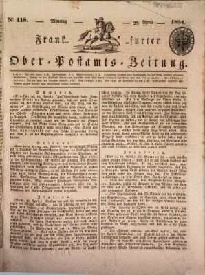 Frankfurter Ober-Post-Amts-Zeitung Montag 28. April 1834