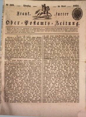 Frankfurter Ober-Post-Amts-Zeitung Dienstag 29. April 1834