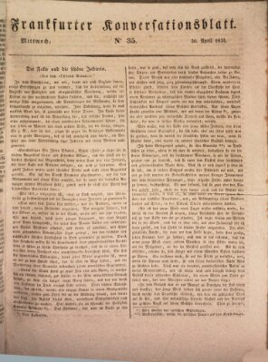 Frankfurter Ober-Post-Amts-Zeitung Mittwoch 30. April 1834