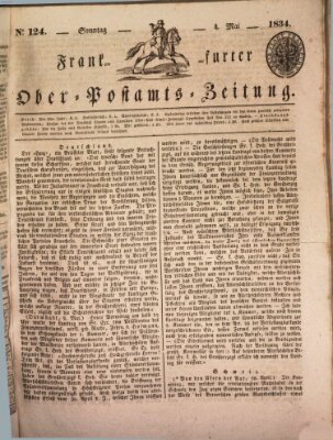 Frankfurter Ober-Post-Amts-Zeitung Sonntag 4. Mai 1834