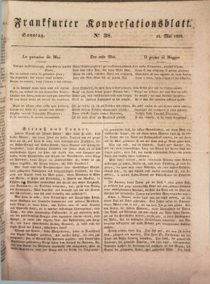 Frankfurter Ober-Post-Amts-Zeitung Sonntag 11. Mai 1834