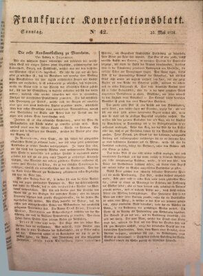 Frankfurter Ober-Post-Amts-Zeitung Sonntag 25. Mai 1834