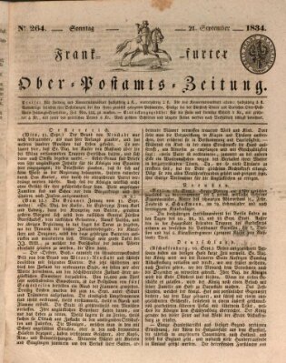 Frankfurter Ober-Post-Amts-Zeitung Sonntag 21. September 1834