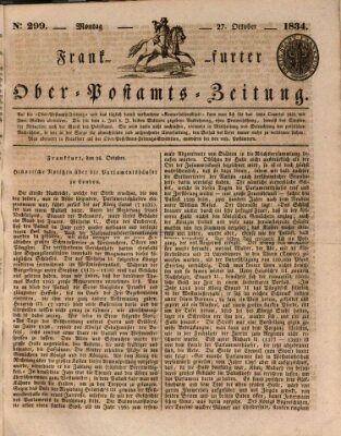 Frankfurter Ober-Post-Amts-Zeitung Montag 27. Oktober 1834