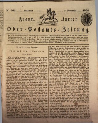 Frankfurter Ober-Post-Amts-Zeitung Mittwoch 5. November 1834