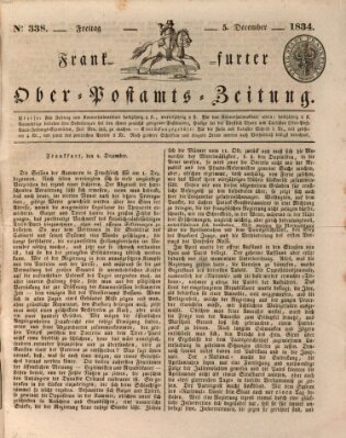 Frankfurter Ober-Post-Amts-Zeitung Freitag 5. Dezember 1834