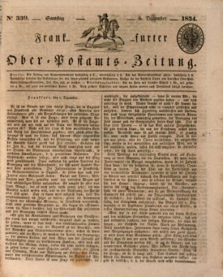 Frankfurter Ober-Post-Amts-Zeitung Samstag 6. Dezember 1834