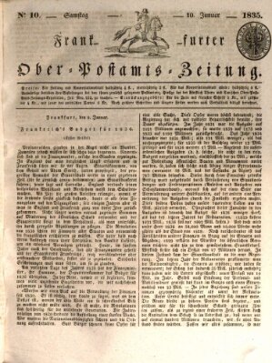 Frankfurter Ober-Post-Amts-Zeitung Samstag 10. Januar 1835