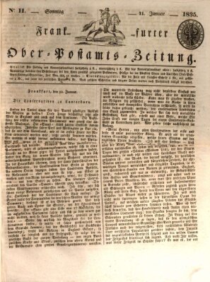 Frankfurter Ober-Post-Amts-Zeitung Sonntag 11. Januar 1835