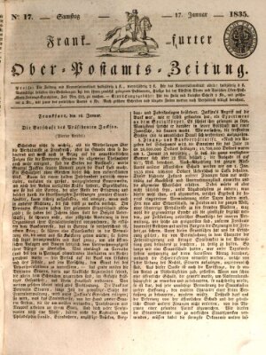 Frankfurter Ober-Post-Amts-Zeitung Samstag 17. Januar 1835