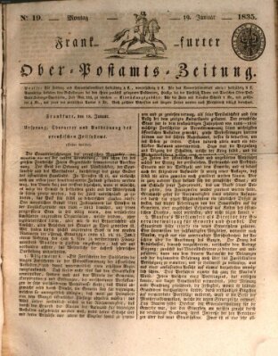 Frankfurter Ober-Post-Amts-Zeitung Montag 19. Januar 1835