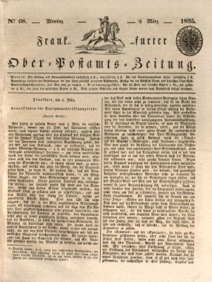 Frankfurter Ober-Post-Amts-Zeitung Montag 9. März 1835