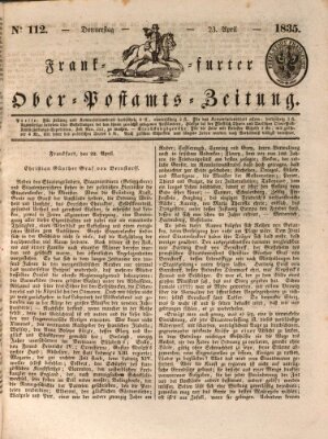 Frankfurter Ober-Post-Amts-Zeitung Donnerstag 23. April 1835