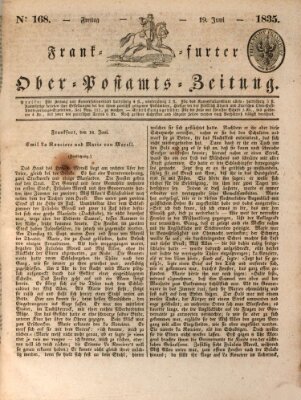 Frankfurter Ober-Post-Amts-Zeitung Freitag 19. Juni 1835