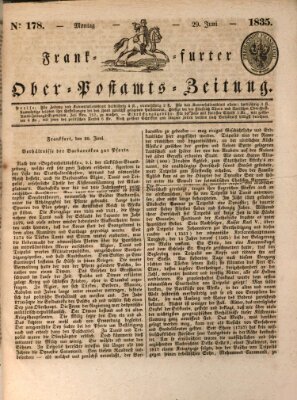 Frankfurter Ober-Post-Amts-Zeitung Montag 29. Juni 1835