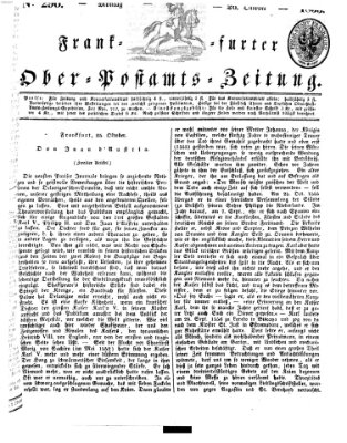 Frankfurter Ober-Post-Amts-Zeitung Montag 26. Oktober 1835