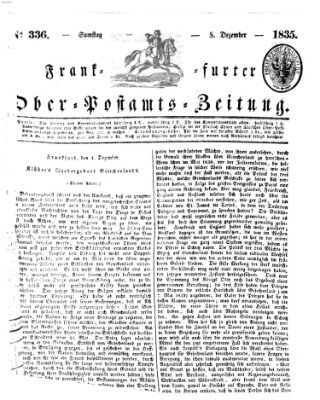 Frankfurter Ober-Post-Amts-Zeitung Samstag 5. Dezember 1835