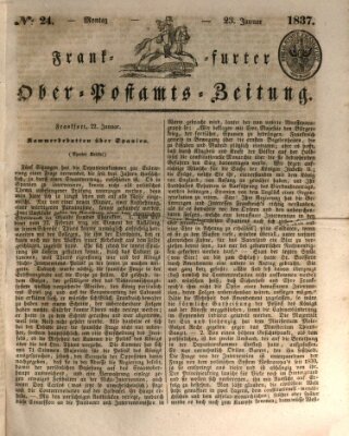 Frankfurter Ober-Post-Amts-Zeitung Montag 23. Januar 1837