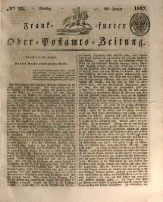 Frankfurter Ober-Post-Amts-Zeitung Dienstag 24. Januar 1837