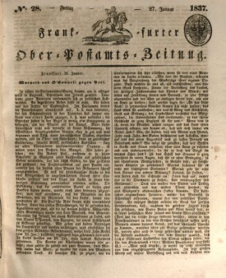 Frankfurter Ober-Post-Amts-Zeitung Freitag 27. Januar 1837