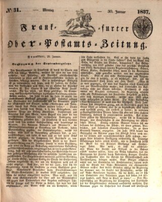 Frankfurter Ober-Post-Amts-Zeitung Montag 30. Januar 1837