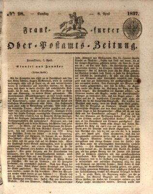 Frankfurter Ober-Post-Amts-Zeitung Samstag 8. April 1837