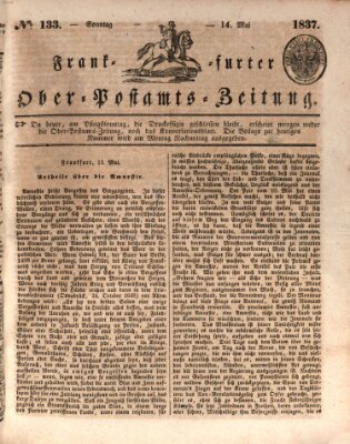 Frankfurter Ober-Post-Amts-Zeitung Sonntag 14. Mai 1837