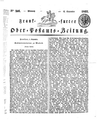 Frankfurter Ober-Post-Amts-Zeitung Mittwoch 6. September 1837