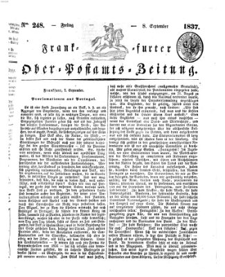 Frankfurter Ober-Post-Amts-Zeitung Freitag 8. September 1837