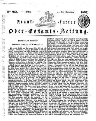 Frankfurter Ober-Post-Amts-Zeitung Freitag 15. September 1837