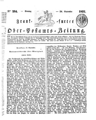 Frankfurter Ober-Post-Amts-Zeitung Sonntag 24. September 1837