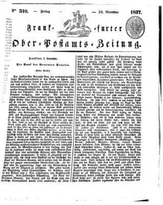 Frankfurter Ober-Post-Amts-Zeitung Freitag 10. November 1837