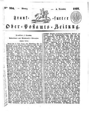 Frankfurter Ober-Post-Amts-Zeitung Montag 4. Dezember 1837