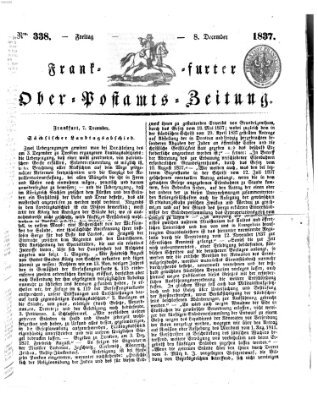 Frankfurter Ober-Post-Amts-Zeitung Freitag 8. Dezember 1837