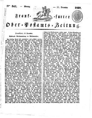 Frankfurter Ober-Post-Amts-Zeitung Montag 11. Dezember 1837