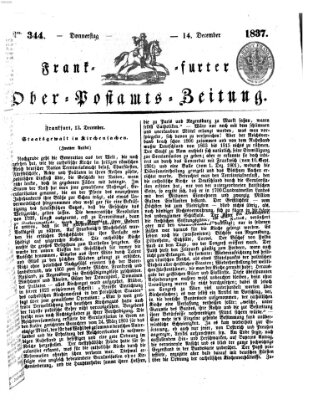 Frankfurter Ober-Post-Amts-Zeitung Donnerstag 14. Dezember 1837