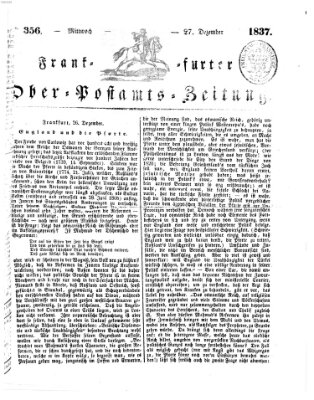 Frankfurter Ober-Post-Amts-Zeitung Mittwoch 27. Dezember 1837